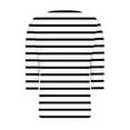 thumbnail image 5 of Maoxin Womens Tops 3/4 Length Sleeves Women's Fashion Casual Non Positioning Printed Square Neck Three-Quarters Sleeved Top 3/4 Sleeve Tops for Women White L, 5 of 5