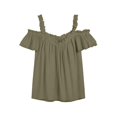 thumbnail image 4 of QGJZVUNL Womens Cold Shouler Going Out Tops Flowy Sleeve Tank Top Summer Outfits Casual V Neck T Shirts Size 2XL, 4 of 6