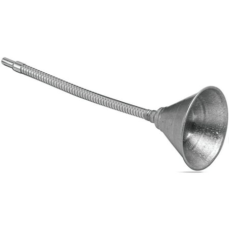 Performance Tool W219 Zinc Plated Funnel with 12-Inch Flex Spout