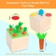 thumbnail image 5 of Adena Montessori Kit de juego Montessori de madera 3 en 1, juguetes para bebés que incluyen cerillas, juego de caída de colores, juego de cosecha de zanahorias y caja de monedas, juguete de aprendizaj, 5 of 5