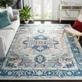 thumbnail image 2 of SAFAVIEH Brentwood Nanette Oriental Area Rug, Light Grey/Blue, 6'7" x 6'7" Square, 2 of 8