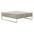 thumbnail image 3 of Safavieh Eartha Outdoor Concrete Square Coffee Table - Dark Grey, 3 of 10