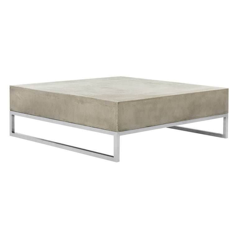 Cement coffee table square outlet