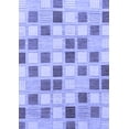 thumbnail image 1 of Ahgly Company Machine Washable Indoor Rectangle Checkered Blue Modern Area Rugs, 5' x 8', 1 of 4