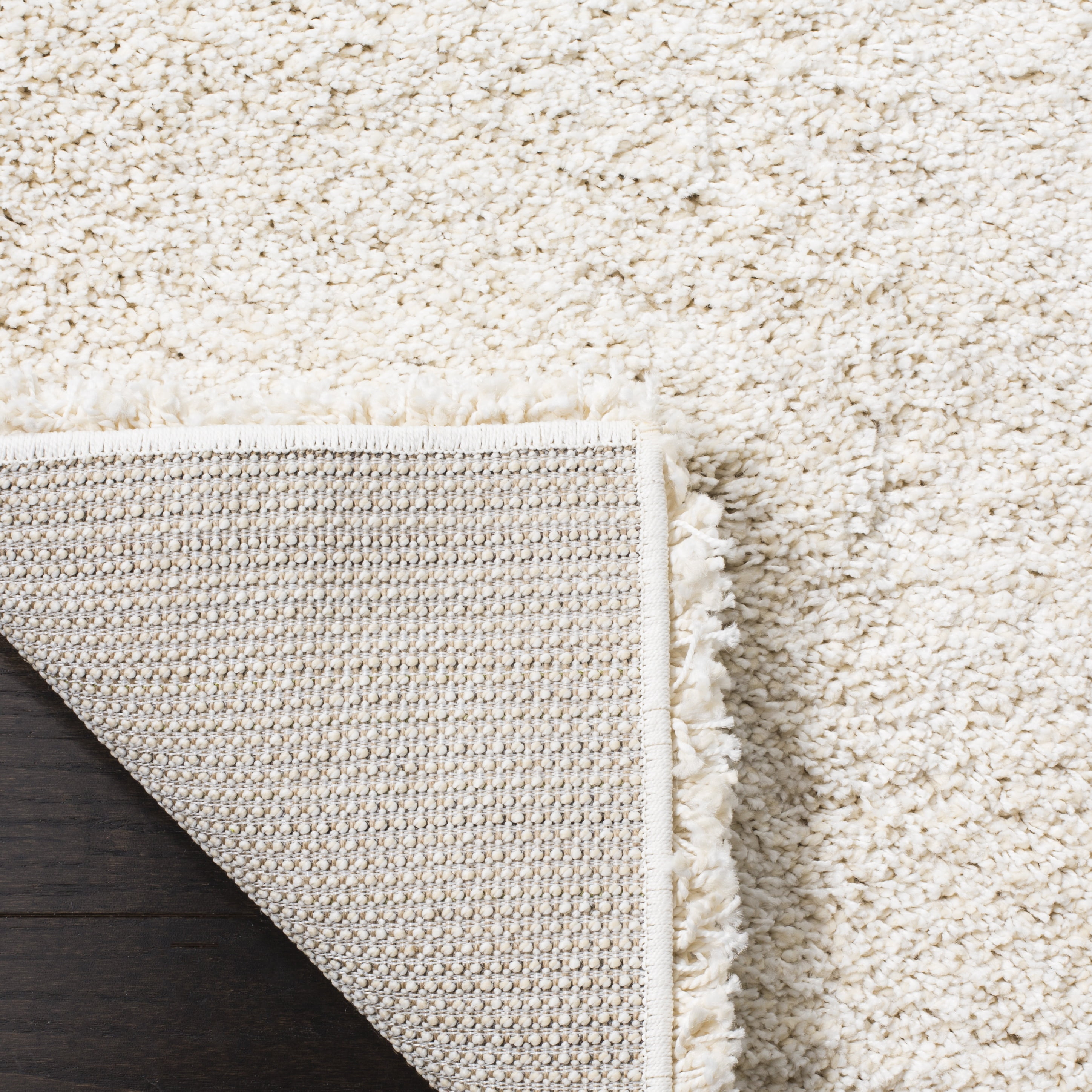 SAFAVIEH Milan Harlow Solid Plush Shag Runner Rug, Ivory, 2' x 12' - Modern Design, Ivory, Non-Shedding & Easy Cleaning, Ultra Plush Thick Pile, Ideal for Living Room, Bedroom, Entryway