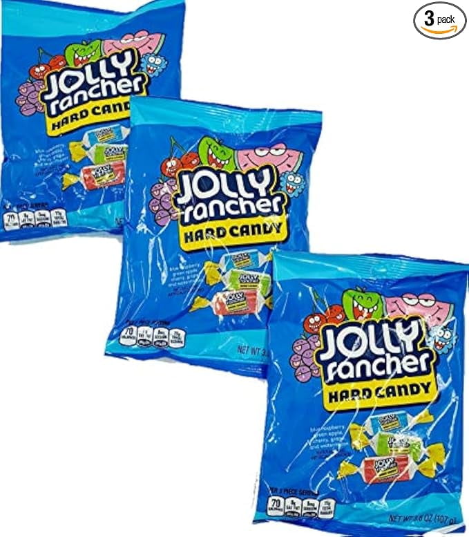 JOLLY RANCHER Tropical Fruit Hard Candy - 13oz Resealable Bag With 4 Fruit Flavors