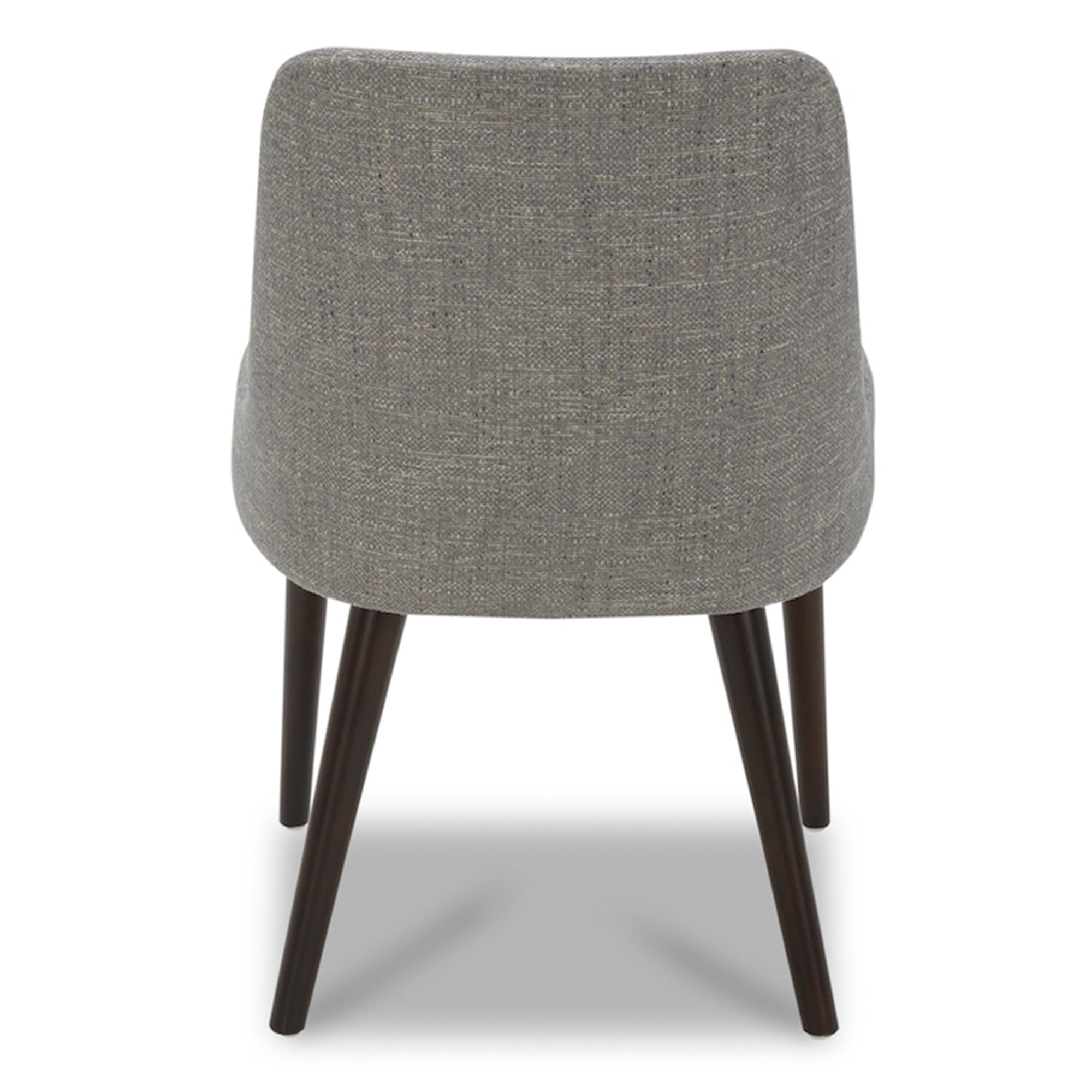 CHITA Modern Fabric Upholstered Kitchen & Dining Room Chairs Set of 2, Wood Legs, Fog Gray