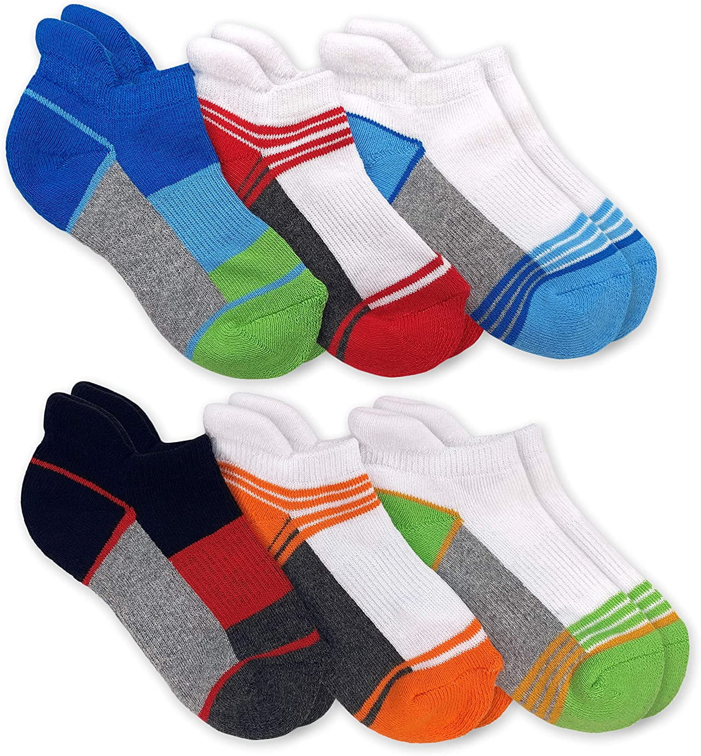 Jefferies Socks Jefferies Socks Boy Socks 6 Pack Sport Low Cut Tab 