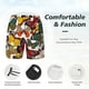 thumbnail image 3 of Balery Retro Floral Butterfly Bañador para hombre, shorts de playa de secado rápido con entrepierna y forro de compresión-X-Large, 3 of 6