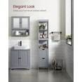 thumbnail image 7 of Floor Cabinet,  Corner Storage Unit, 2 Drawers, Multifunctional Organizer,Dove Grey, 7 of 7