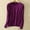 Purple, variant on QUNYINEY Long Sleeve Womens T Shirts Casual Crew Neck Solid Green Tops Loose Pullover Drop Shoulder T-Shirts