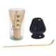 thumbnail image 4 of Juego de batidor de té matcha de estilo japonés, exquisito soporte de batidor de cerámica de bambú para té. Un negro, 4 of 9