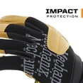 thumbnail image 3 of Guantes Mechanix Wear Material 4X acolchados, color marrón palmera y negro, talla grande, 3 of 7