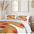 thumbnail image 6 of Ambesonne Christmas Alphabet Duvet Cover Sets, Letter S Stars, 2-Queen, Ginger Vermilion White, 6 of 7