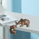 thumbnail image 2 of Lindo o estatuil de pulpo resina Animal estatua escultura interior al aire libre oficina escritorio estante TV estante decoración Cobre Sunnimix Figurilla de resina, 2 of 8