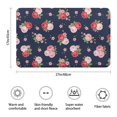 thumbnail image 3 of Pioneer Flower Floral Print Pattern Bathroom Rugs Mat, Non Slip Microfiber Bathroom Rug with Rubber Backing, Soft Mats for Bathroom Floor Tub Shower, 17"x27", 3 of 5