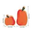 thumbnail image 2 of WHAMVOX 2Pcs DIY Pumpkin Cutouts for  Decor Orange PVC Desktop Pumpkin Ornaments, 2 of 8