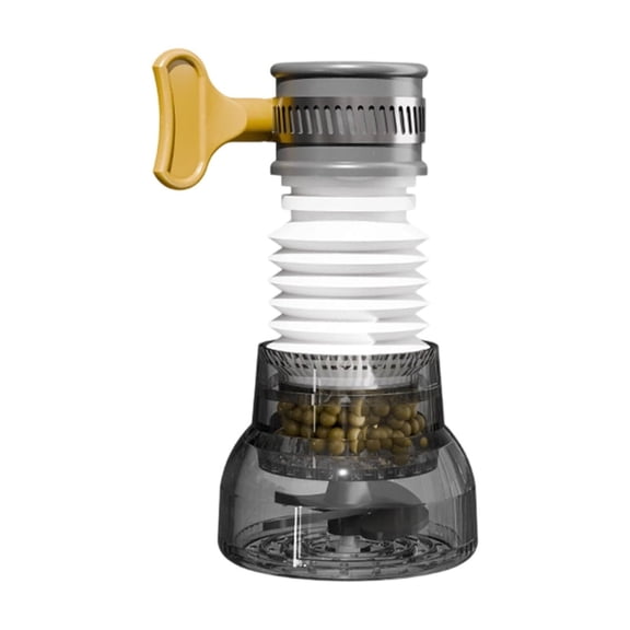 Black Household Tap Water Filter Faucet Purifier Shower Splash Guard With 360-Degree Swivel, Extendable Design And Micronutrient Purification For Kitchen Bathroom Sink