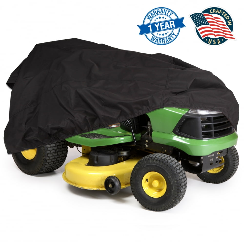 Deluxe Riding Lawn Mower Tractor Cover Yard Garden Fits Decks up to 75" Black