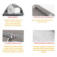 thumbnail image 5 of Bolsa De Almuerzo Bloosom  Lonchera Térmica Para Hombre O Mujer Gris, 5 of 5