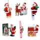 thumbnail image 2 of Allogogo Ideas de Regalos de Navidad Muñeco de Peluche Papá Noel Escalada eléctrica Muñeco de Papá Noel Música Navidad, 2 of 4