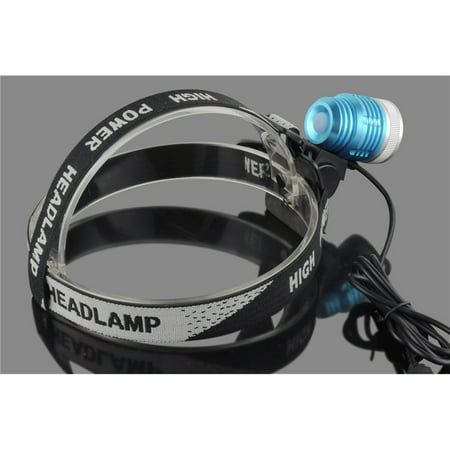T6 LED Light 1000 Lumens 3 Modes Outdoor Water Resistant Headlight Headlamp Bicycle Light Flashlight Headband Rubber