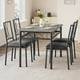 thumbnail image 1 of ChaoLink Juego de mesa y sillas para cocina y comedor para 5 personas, mesa y 4 sillas de metal y madera, color marrón rústico, 1 of 8