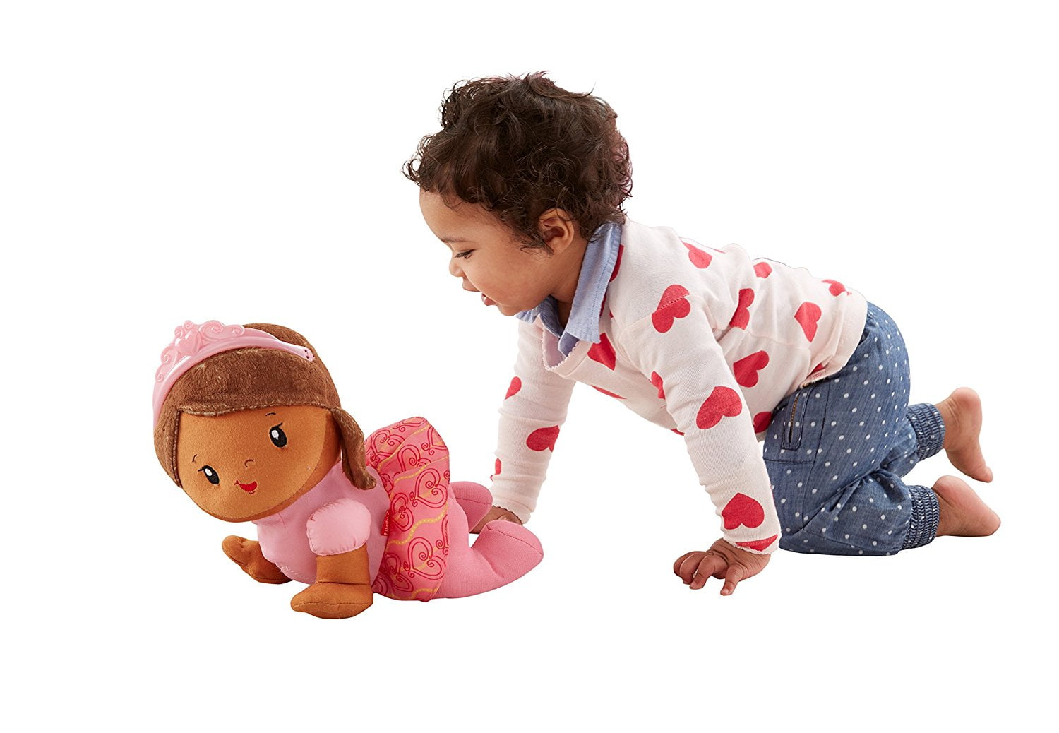 fisher price crawling baby doll