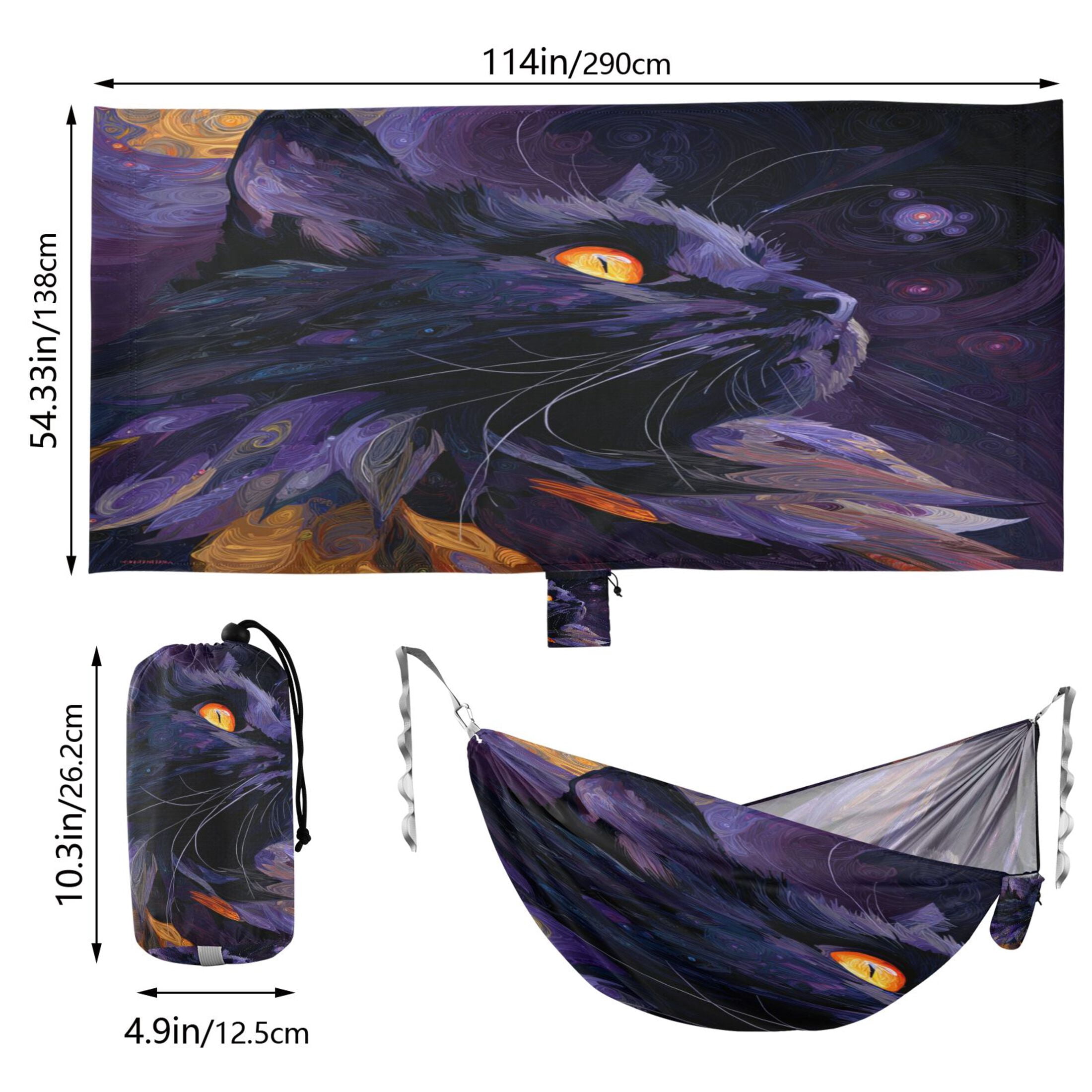 Hanging Hammock Portable Travel Camping For Outdooor Beach Camping Hiking A Cat