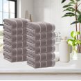 thumbnail image 3 of Hiroekza 12-Pack 100% Cotton Hand Towels Set for Bathroom Bath Sheets - Soft, Skin-frindly, Absorbent Towels for Bathroom, Gym, Spa, Hair Care, Facial Towels for Estheticians, Massage Towels Coffee, 3 of 6