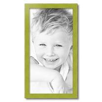 ArtToFrames 14x27" Modern Green Picture Frame, Green Wood Poster Frame, with Regular Acrylic and 2 (FBPL-4589)