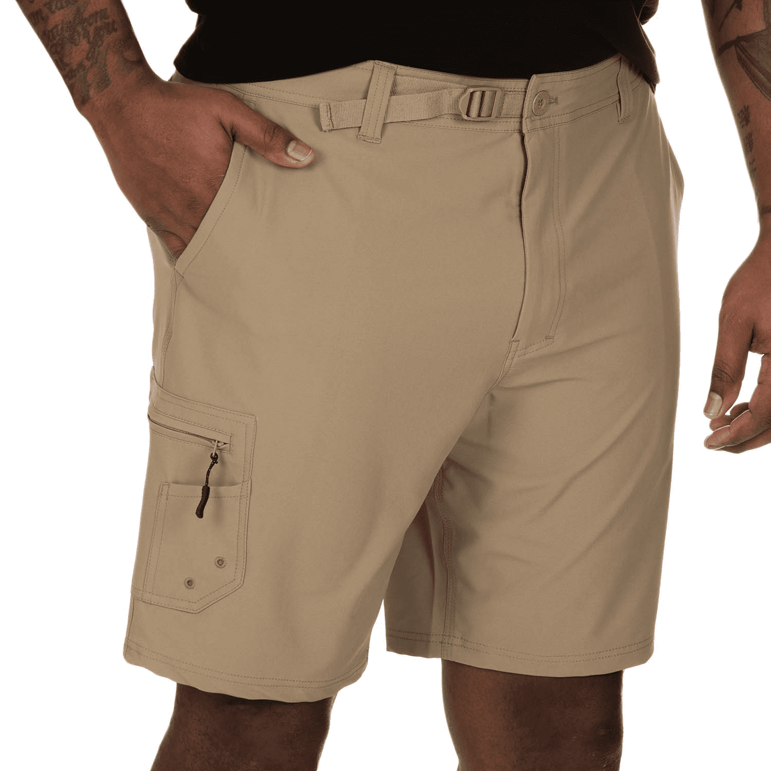Realtree Men's Performance Hybrid Fishing Shorts, Size: XL (40/42), Gray