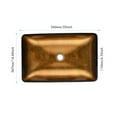 thumbnail image 6 of Lxmons 22x14 inch Handmade Glass Bathroom Vessel Sink in Gold Finish with Faucet and Drain, 6 of 10