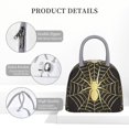 thumbnail image 4 of Easygdp Gold Spider On The Web Bolsa de Almuerzo Insulada Grande, Forro de Aluminio, Diseño Espacioso, a Prueba de Fugas, Ideal para Trabajo, Picnics, Viajes y Actividades al Aire Libre, 4 of 6