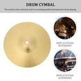 thumbnail image 6 of WHAMVOX Symbols for Drums Percussion Cymbal Baby 24.00X24.00X0.10CM Golden, 6 of 8