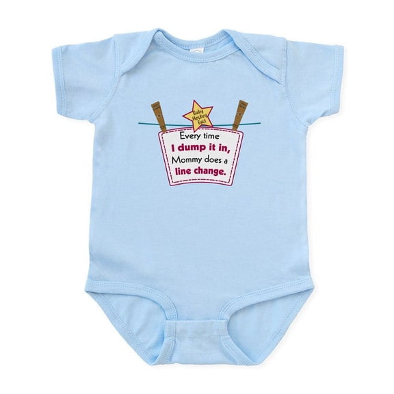 CafePress - Line Change Dump Infant Bodysuit - Baby Light Bodysuit, Size Newborn - 24 Months