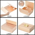 thumbnail image 3 of Gift Boxes With Lid 13" X 9" X 4", Deluxe Gift Box With Ribbon Greeting Card and Magnet Closure, Suitable for Wedding, Mother'S Day, Bridesmaid Gift, Graduation, Birthday, Etc.Rose Gold 5 Pack, 3 of 6