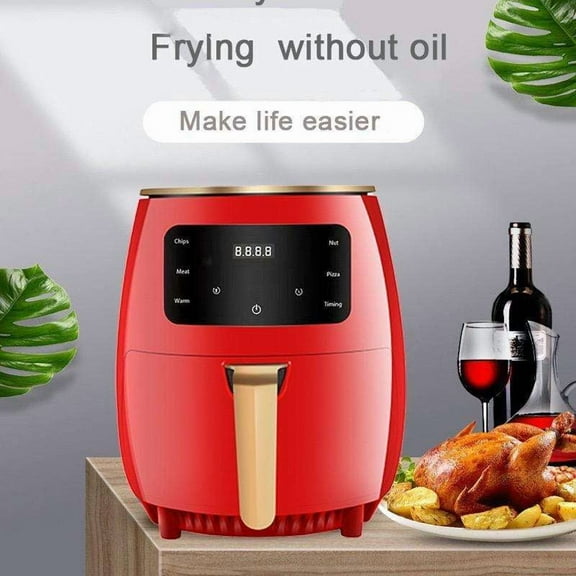 Electric Digital Air Fryer Oven – Multi-Function 6-in-1 Kitchen Cooker with Touchscreen, Adjustable Temperature & Timer