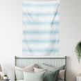 thumbnail image 4 of Abstract Tapestry, Geometric Bricks on the Wall Monochrome Modern Design on a Plain Background, Wall Hanging for Bedroom Living Room Dorm Decor, 60W X 80L Inches, Pale Blue White, by Ambesonne, 4 of 5