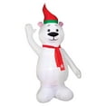 thumbnail image 2 of Gemmy Airblown white Waving Polar Bear 66.76 in. Inflatable, 2 of 2