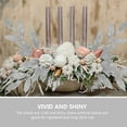thumbnail image 6 of Worgeous 10Pcs Silver Glitter Christmas Floral Picks for Tree Decorations and DIY Wreath Arrangements, 6 of 8