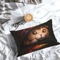 thumbnail image 3 of Salouo Animal Cat Pattern Pillow Cases,1PC Pillow Covers with Envelope Closure Decorative Pillow Case for Bed Couch,Pillows Not Included-20"x30", 3 of 6