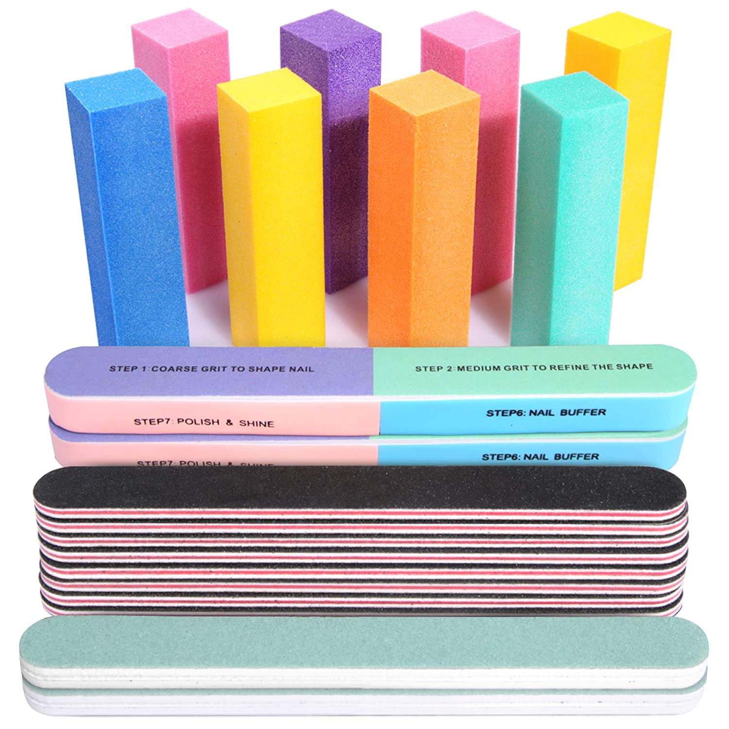Nail Files and Buffers, 20PCS Professional Manicure Tools Kit. Rectangular Nail Buffer Block & 100/180 Grit Nail File, 7 Way Nail File & Nail Polishing Buffer. Nail Care File Buffer Tool | Walmart Canada Nail Files and Buffers, 20PCS Professional Manicure Tools Kit. Rectangular Nail Buffer Block & 100/180 Grit Nail File, 7 Way Nail File & Nail Polishing Buffer. Nail Care File Buffer Tool | Walmart Canada