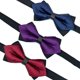 thumbnail image 1 of 3 collares de vestir de negocios con lazo de boda de poliéster de doble capa para hombres, 1 of 4