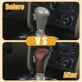thumbnail image 4 of Unique Bargains 1 Pc Universal Car Shift Knob Cover - Car Knob Gear Protector with Zipper Breathable - Faux Leather Wine Red, 4 of 7