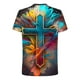thumbnail image 3 of Camisetas de Manga Larga para Hombres Imprimir Camiseta de Cuello Redondo de Manga Corta, Top de Moda Casual para Primavera Y Verano, 3 of 5
