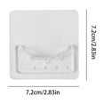 thumbnail image 3 of Moins de 5 Crochets Crochet Perforation Dortoir Ménage Tringle de Rideau de Douche Support Support Fixe Support de Tringle de Rideau Pince, 3 of 5