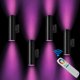 thumbnail image 1 of Bling Rf Control Remoto Rgb Iluminación Que Cambia De Color Led Doble Arriba Y Abajo Luz De Pared Exterior Temperatura Blanca 2700K- 6500K Rgb+Cct Iluminación De Pared Exterior (Paquete De 4), 1 of 1
