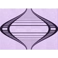 thumbnail image 1 of Ahgly Company Machine Washable Indoor Rectangle Transitional Purple Flower Purple Area Rugs, 2' x 4', 1 of 7