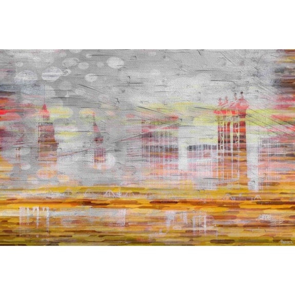 Parvez Taj "Hidden Buildings" Print on Canvas